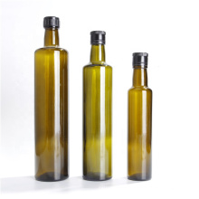 Empty Dark Brown Olive Oil Glass Bottle 100ml 200ml 250ml Dark Green Clear Square Round Cooking 500ml Oil Olive Bottle Glass